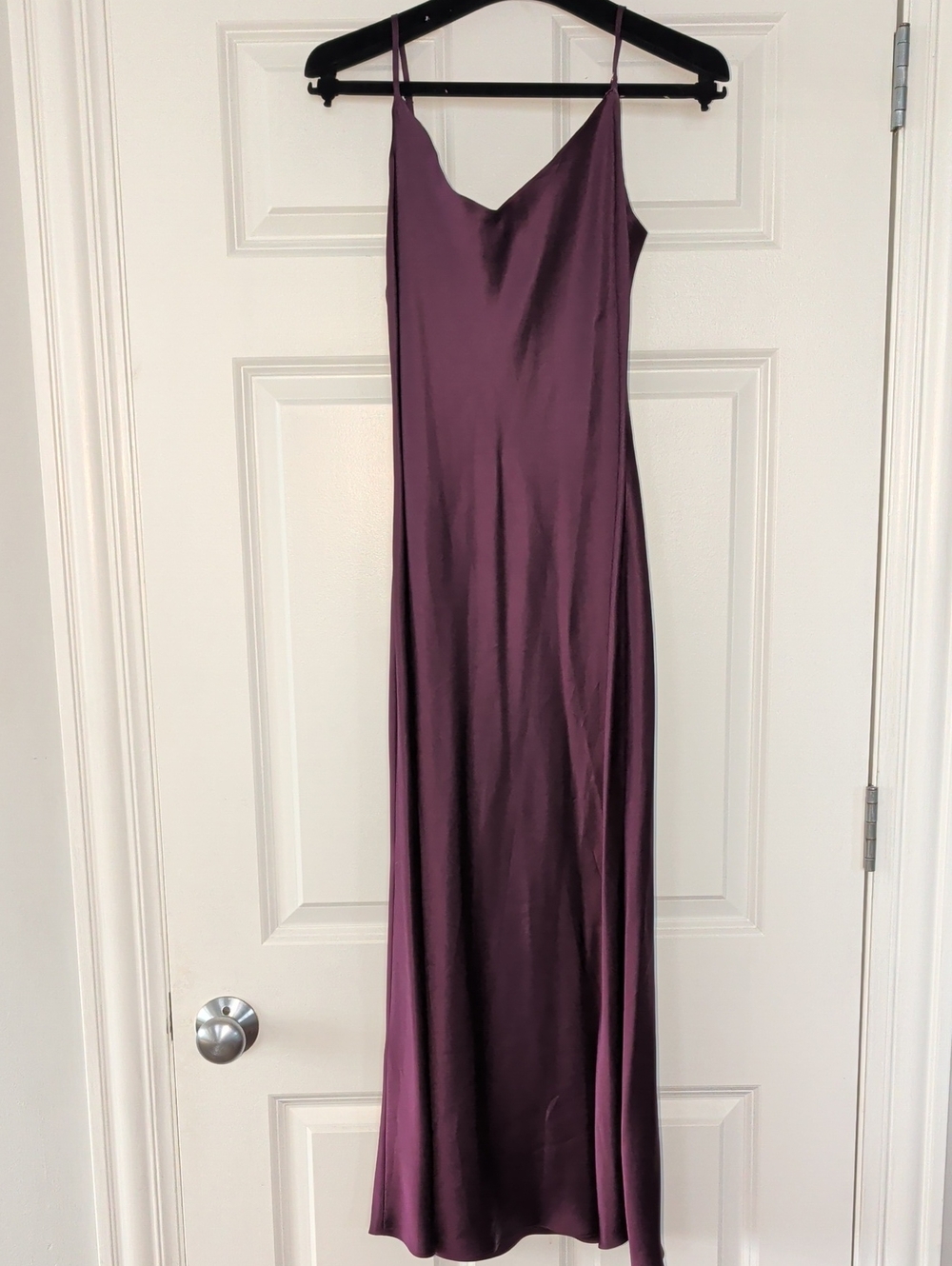 Sablyn: Plum Slip Dress with Spaghetti Straps